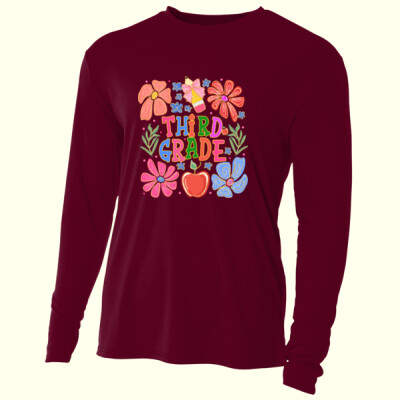 Third Grade Flowers 89-149 - Adult Cooling Performance Long Sleeve Tee Thumbnail