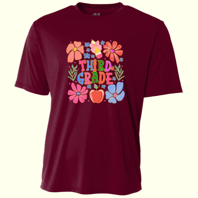 Third Grade Flowers 89-149 - Adult Cooling Performance Short Sleeve Tee Thumbnail