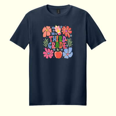 Third Grade Flowers 89-149 - Adult Softstyle ® T Shirt Thumbnail