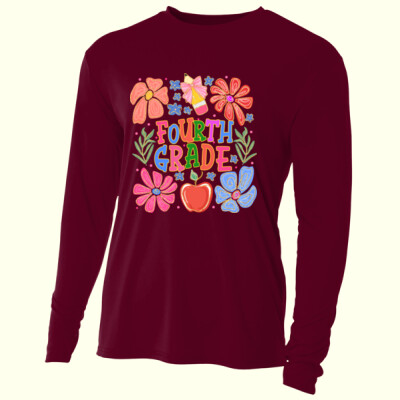 Fourth Grade Flowers 89-150 - Adult Cooling Performance Long Sleeve Tee Thumbnail