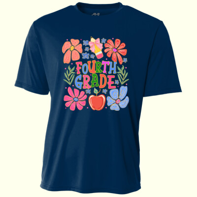 Fourth Grade Flowers 89-150 - Adult Cooling Performance Short Sleeve Tee Thumbnail