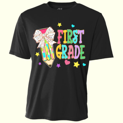 First Grade Preppy Pencil 89-151 - Youth Cooling Performance Short Sleeve Tee Thumbnail