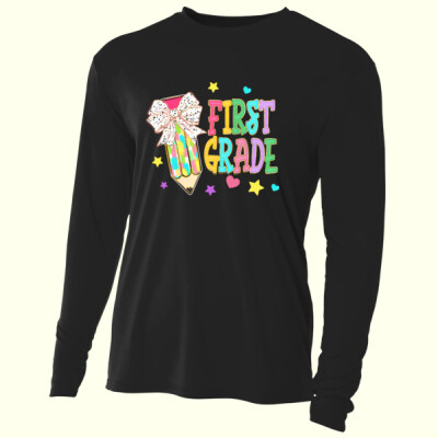 First Grade Preppy Pencil 89-151 - Adult Cooling Performance Long Sleeve Tee Thumbnail