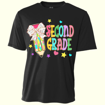Second Grade Preppy Pencil 89-152 - Youth Cooling Performance Short Sleeve Tee Thumbnail