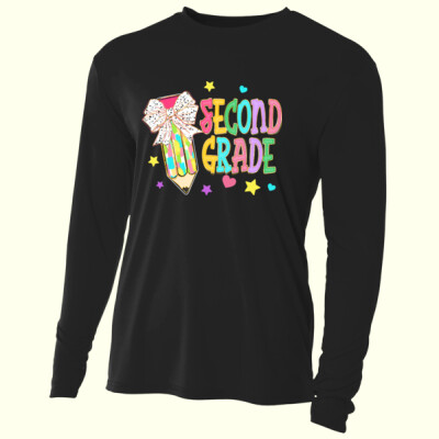 Second Grade Preppy Pencil 89-152 - Adult Cooling Performance Long Sleeve Tee Thumbnail