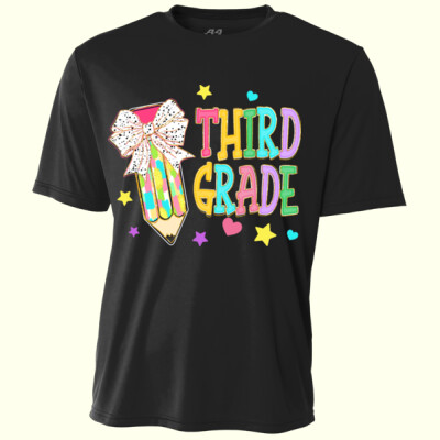 Third Grade Preppy Pencil 89-153 - Youth Cooling Performance Short Sleeve Tee Thumbnail