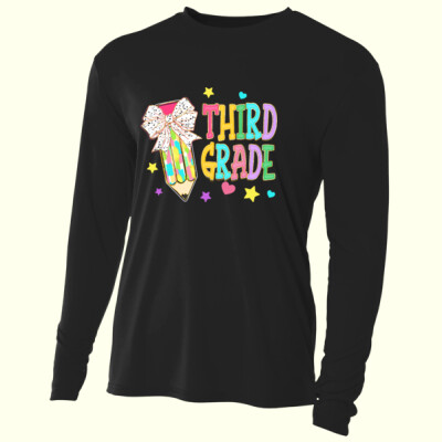Third Grade Preppy Pencil 89-153 - Adult Cooling Performance Long Sleeve Tee Thumbnail
