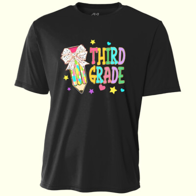 Third Grade Preppy Pencil 89-153 - Adult Cooling Performance Short Sleeve Tee Thumbnail