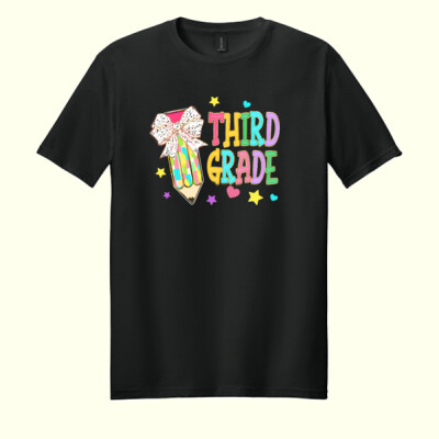 Third Grade Preppy Pencil 89-153 - Adult Softstyle ® T Shirt Thumbnail
