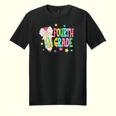 Fourth Grade Preppy Pencil 89-154 - Adult Softstyle ® T Shirt Thumbnail