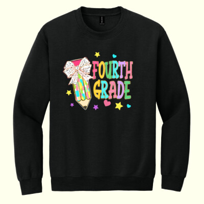 Fourth Grade Preppy Pencil 89-154 - Heavy Blend Crewneck Sweatshirt Thumbnail