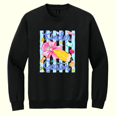 Kindergarten Pencil Coquette 96-140 - Heavy Blend Crewneck Sweatshirt Thumbnail