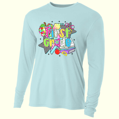 First Grade Retro 89-159 - Adult Cooling Performance Long Sleeve Tee Thumbnail