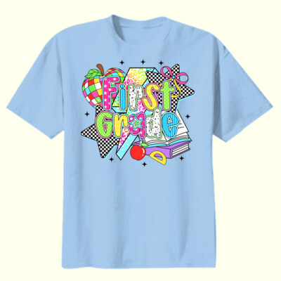 First Grade Retro 89-159 - Youth Heavy Cotton 100% Cotton T Shirt Thumbnail
