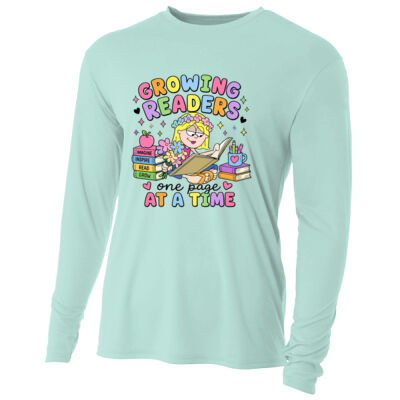 Growing Readers One Page at a Time 99-309 - Adult Cooling Performance Long Sleeve Tee Thumbnail