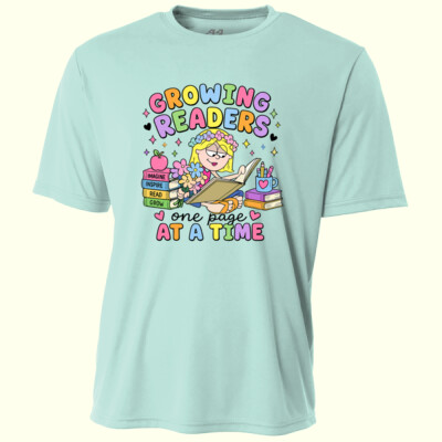 Growing Readers One Page at a Time 99-309 - Adult Cooling Performance Short Sleeve Tee Thumbnail