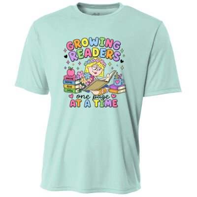 Growing Readers One Page at a Time 99-309 - Adult Cooling Performance Short Sleeve Tee Thumbnail