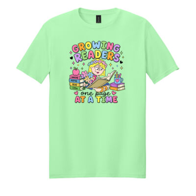 Growing Readers One Page at a Time 99-309 - Adult Softstyle ® T Shirt Thumbnail