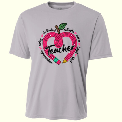 Teacher Heart 99-308 - Adult Cooling Performance Short Sleeve Tee Thumbnail