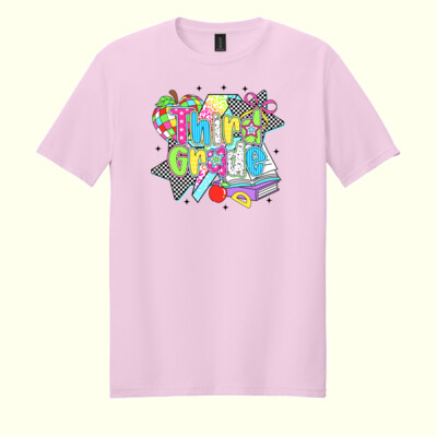 Third Grade Retro 89-161 - Adult Softstyle ® T Shirt Thumbnail
