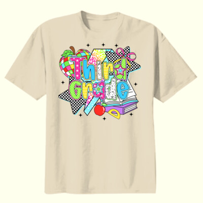 Third Grade Retro 89-161 - Youth Heavy Cotton 100% Cotton T Shirt Thumbnail
