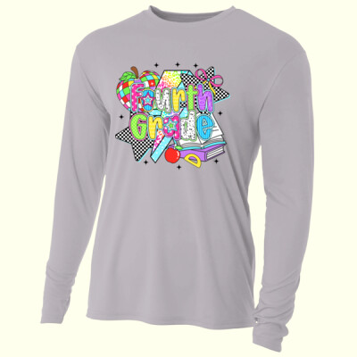 Fourth Grade Retro 89-162 - Adult Cooling Performance Long Sleeve Tee Thumbnail