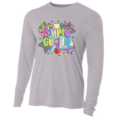 Fourth Grade Retro 89-162 - Adult Cooling Performance Long Sleeve Tee Thumbnail