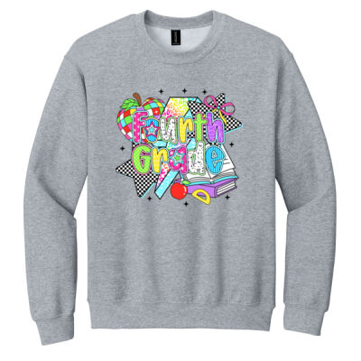 Fourth Grade Retro 89-162 - Heavy Blend Crewneck Sweatshirt Thumbnail