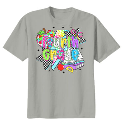 Fourth Grade Retro 89-162 - Youth Heavy Cotton 100% Cotton T Shirt Thumbnail