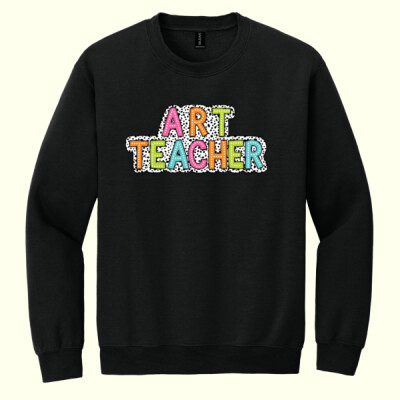 Art Teacher Polka Dots 83-401 - Heavy Blend Crewneck Sweatshirt Thumbnail