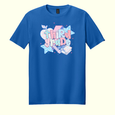 Third Grade Pastels 89-166 - Adult Softstyle ® T Shirt Thumbnail
