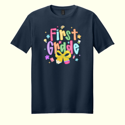 First Grade Bow 89-169 - Adult Softstyle ® T Shirt Thumbnail