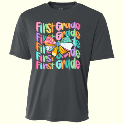 First Grade Coquette Bow 89-170 - Youth Cooling Performance Short Sleeve Tee Thumbnail