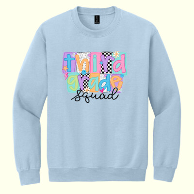 Third Grade Squad 89-173 - Heavy Blend Crewneck Sweatshirt Thumbnail
