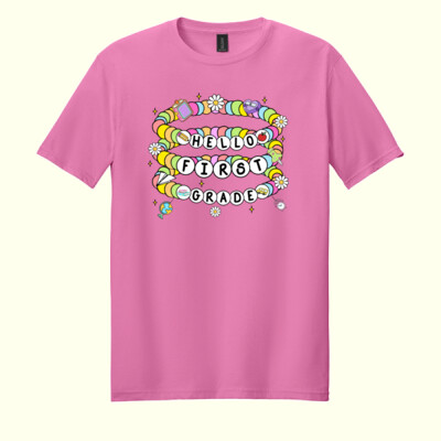 Hello First Grade 89-179 - Adult Softstyle ® T Shirt Thumbnail