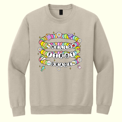 Hello First Grade 89-179 - Heavy Blend Crewneck Sweatshirt Thumbnail