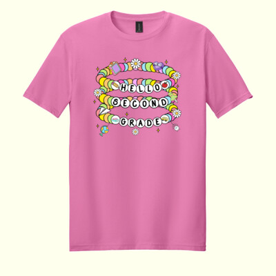 Hello Second Grade 89-176 - Adult Softstyle ® T Shirt Thumbnail