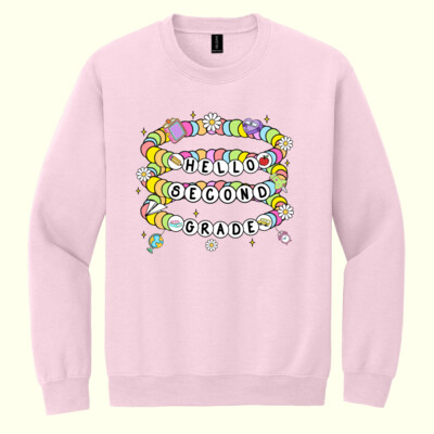 Hello Second Grade 89-176 - Heavy Blend Crewneck Sweatshirt Thumbnail