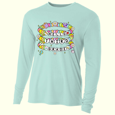Hello Third Grade 89-178 - Adult Cooling Performance Long Sleeve Tee Thumbnail