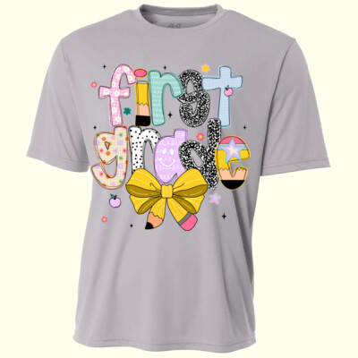 First Grade Coquette Pencil 89-184 - Youth Cooling Performance Short Sleeve Tee Thumbnail