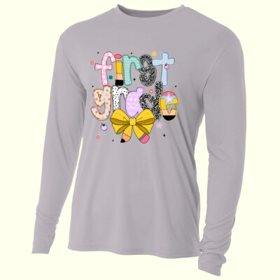 First Grade Coquette Pencil 89-184 - Adult Cooling Performance Long Sleeve Tee Thumbnail