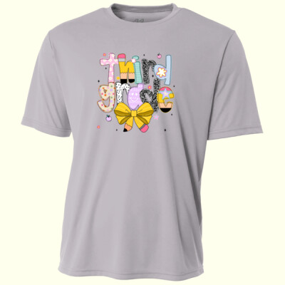 Third Grade Coquette Pencil Bow 89-186 - Adult Cooling Performance Short Sleeve Tee Thumbnail