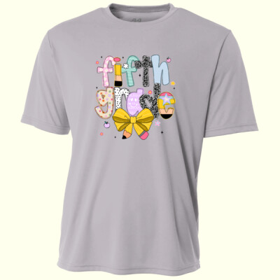 Fifth Grade Coquette Pencil Bow 89-187 - Adult Cooling Performance Short Sleeve Tee Thumbnail