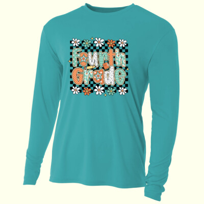 Fourth Grade Checkered 89-189 - Adult Cooling Performance Long Sleeve Tee Thumbnail