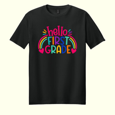 Hello First Grade 89-193 - Adult Softstyle ® T Shirt Thumbnail