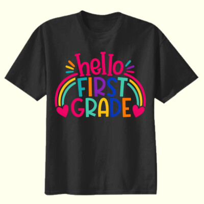 Hello First Grade 89-193 - Youth Heavy Cotton 100% Cotton T Shirt Thumbnail