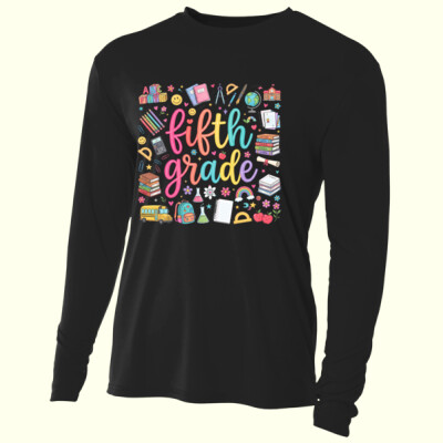 Fifth Grade Doodle 89-203 - Adult Cooling Performance Long Sleeve Tee Thumbnail