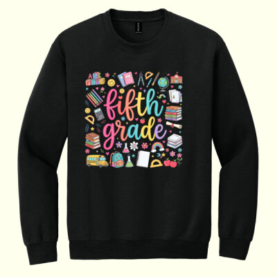 Fifth Grade Doodle 89-203 - Heavy Blend Crewneck Sweatshirt Thumbnail