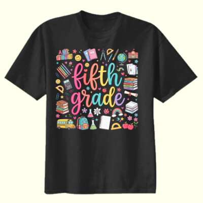 Fifth Grade Doodle 89-203 - Youth Heavy Cotton 100% Cotton T Shirt Thumbnail