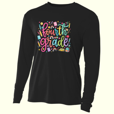 Fourth Grade Doodle 89-205 - Adult Cooling Performance Long Sleeve Tee Thumbnail